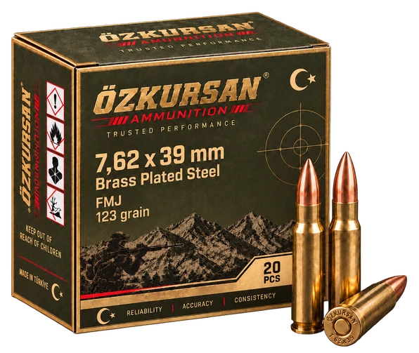 Özkursan 7,62x39 mm Yivli Tüfek Fişeği büyük ürün görseli