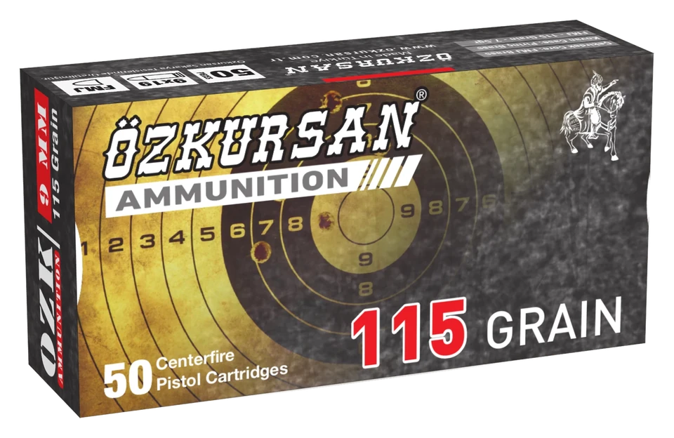 Özkursan 9x19 mm 115 Grain FMJ büyük ürün görseli